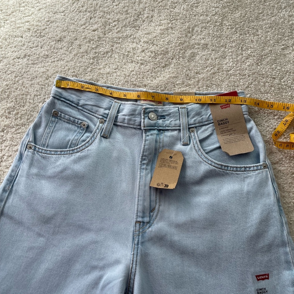 NWT Levi's Cinch Baggy High Rise Women's Jeans Size 26/31 - Picture 10 of 14